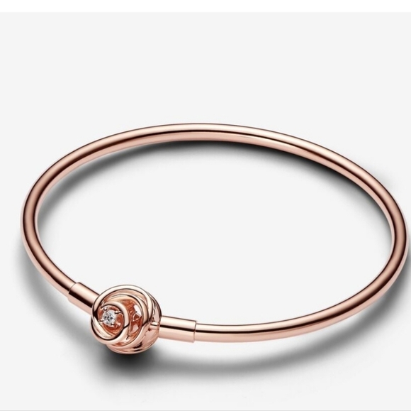 Pandora Moments Encircled Clasp Bangle - Picture 1 of 10